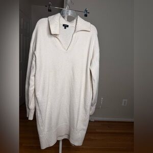 Express Ivory Cream Sweater Dress